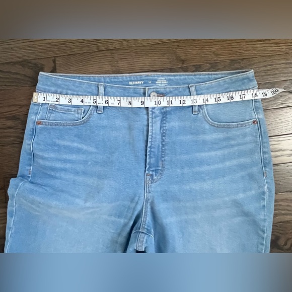 Old Navy Rockstar High Rise Super Skinny Stretchy Light Wash Sz 14 - Picture 7 of 7